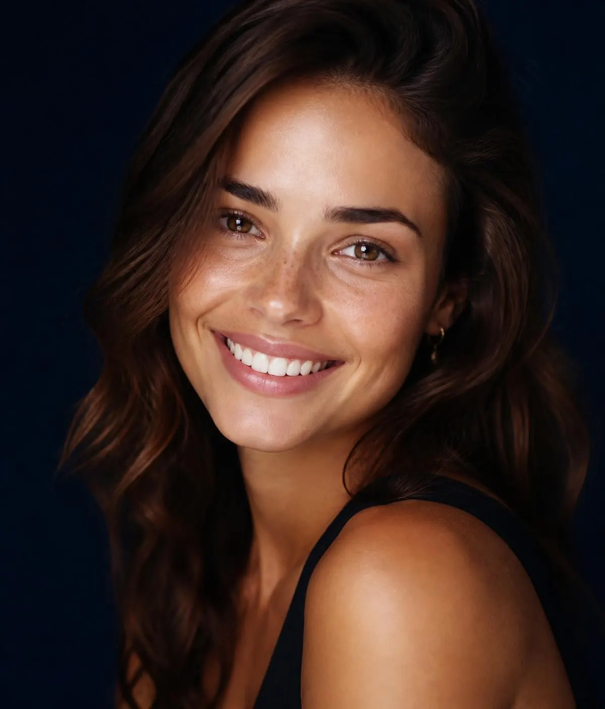 Sorriso natural após tratamento de estética dental